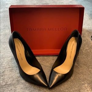 Tamara Mellon Size 38 (8) Leather Rebel Pumps
